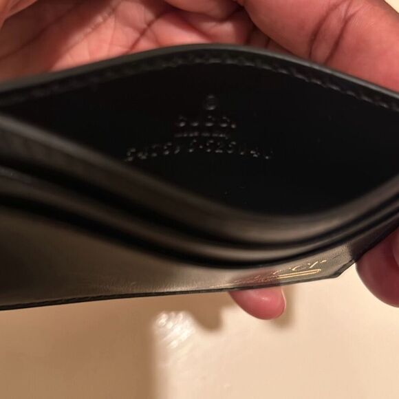 Gucci GG Mens Womens Card Holder Case Wallet Leather Black New Without Box - Picture 4 of 6